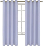 BGment Room Darkening Curtains 72 Inches Long - Grommet Thermal Insulated Drapes Window Treatment Curtains for Bedroom, 2 Panels, 52 x 72 Inch, Lavander