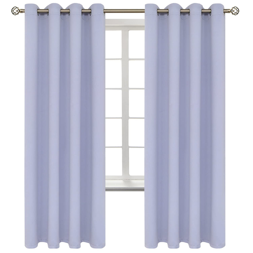 BGment Room Darkening Curtains 72 Inches Long - Grommet Thermal Insulated Drapes Window Treatment Curtains for Bedroom, 2 Panels, 52 x 72 Inch, Lavander