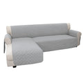 Easy-Going L Shape Sofa Slipcover - Reversible Couch Cover - Furniture Protector for Pets - Small, Light Gray