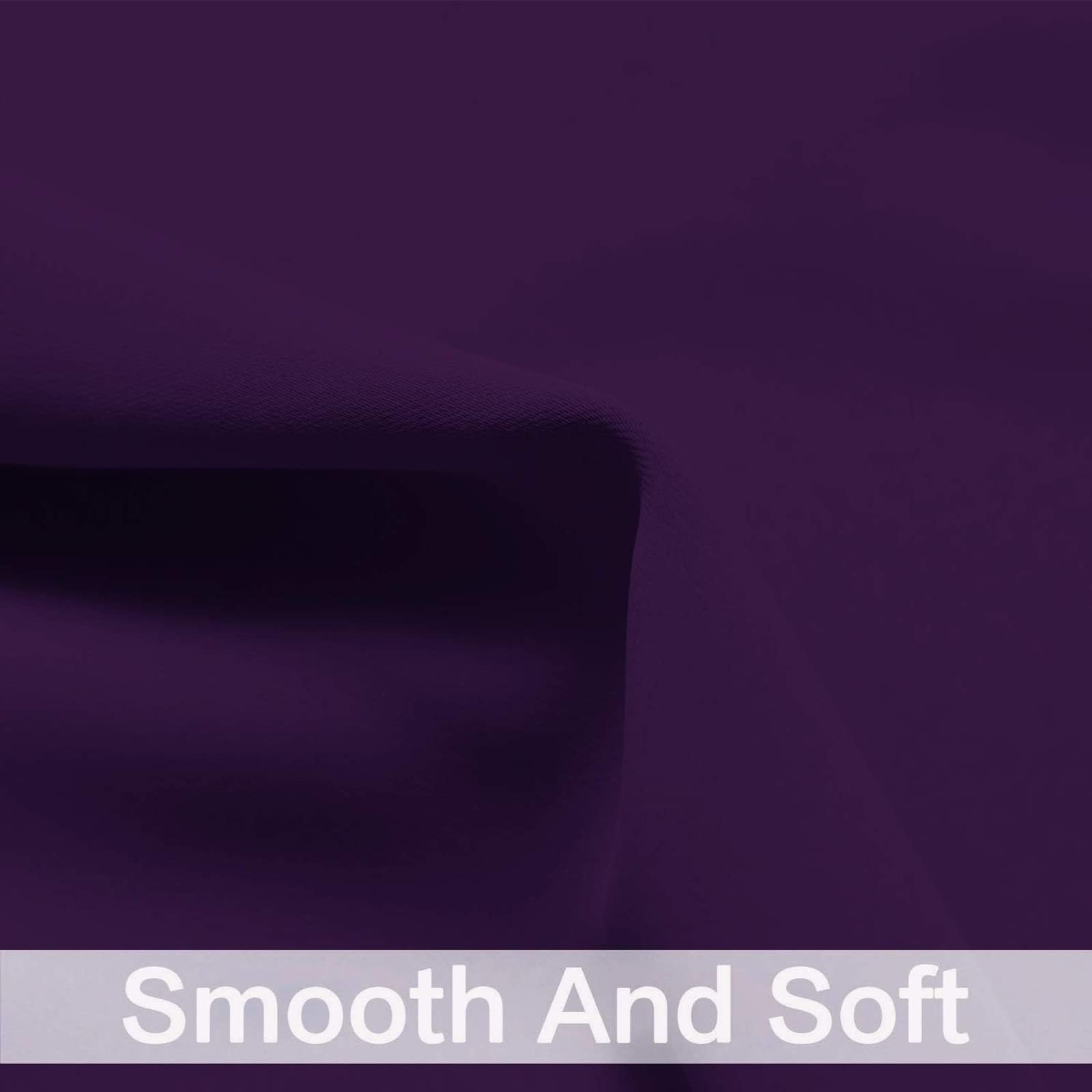 Yakamok Room Darkening Curtains 62x72 inch Length Purple-Living Room