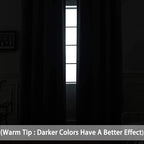 Yakamok Blackout Gray Curtains for Patio Sliding Door, Thermal Insulated Blackout Curtains for Bedroom Living Room Curtains 84 inches Long, Grommet Top Window Shades (Dark Grey, Set of 1 Panel)