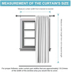 RYB HOME Curtains for Bedroom Living Room 72 inches Long, Thermal Insulated Privacy Rod Pocket Drapes for Nursery Office Home Theater, Width 42 by Length 72, Natural, 2 Panels