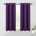 NICETOWN Blackout Window Curtains 60 inch Length 2 Panels, 34 x 60 Inch, Royal Purple, Grommet Top Room Darkening Thermal Insulated Solid Vertical Drapes for Bedroom/Kid Room