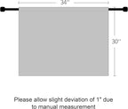 RYB HOME Basement Bathroom Kitchen Cafe Blackout Privacy Curtains 30 inches