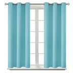 BGment Short Curtains for Small Window 54 Inch Long - Baby Blue 2 Panels