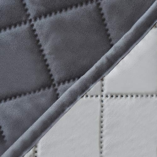 Easy-Going Reversible Couch Cover, 4 Seater Sofa, Gray/Light Gray