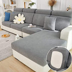 Couch Cushion Covers for Sofa Couch Covers Wear-Resistant Universal Sofa Cover Washable Stretch for Sectional Slipcovers (Texture-Gray,Back Cover M)