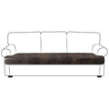 ANARACHON Leather Look Couch Cushion Covers Sofa Seat Slipcovers Sets Couches Furniture Protector for Sectional Armchair Loveseat Pets Kids Stretch Spandex Fabric (1 T-Cushion Sofa, Brown)