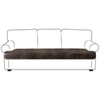 ANARACHON Leather Look Couch Cushion Covers Sofa Seat Slipcovers Sets Couches Furniture Protector for Sectional Armchair Loveseat Pets Kids Stretch Spandex Fabric (1 T-Cushion Sofa, Brown)