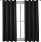 ChrisDowa Blackout Curtains for Bedroom and Living Room 63 Inches Long