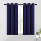 NICETOWN Blackout Curtain Panels for Bedroom, 2 Panels, W42 x L60 inches, Royal Blue, Thermal Insulated Grommet Top Blackout Draperies and Drapes
