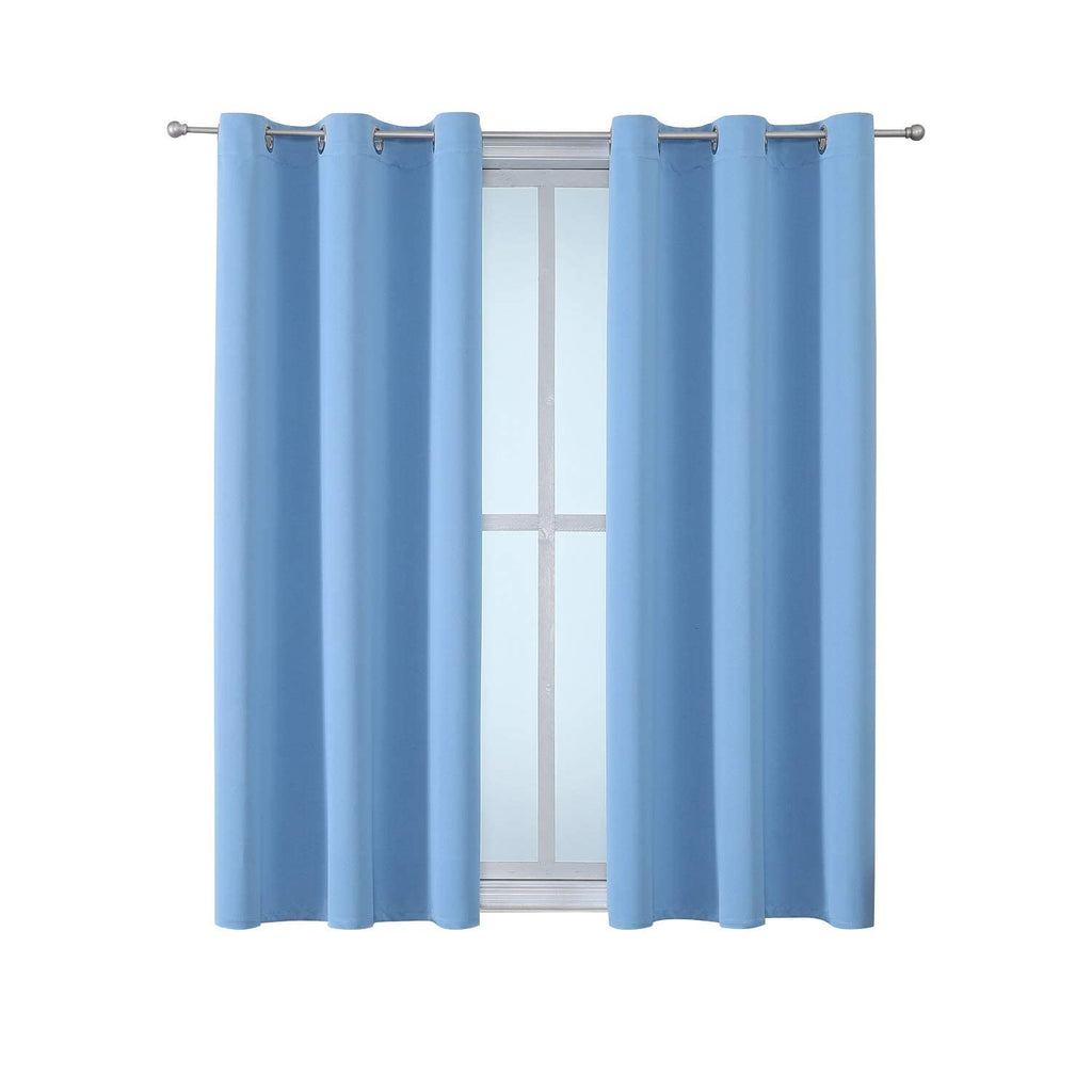 ChrisDowa Room Darkening Curtains for Bedroom and Living Room 45 Inch Long