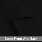 Yakamok Blackout Curtains Room Darkening Thermal Insulated Window Panels,Solid Grommet Top Drapes for Bedroom/Living Room(38Wx90L, Black, 2 Panels)