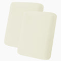 hyha Milk Silk Couch Cushion Covers, Sofa Covers for 2 Cushion Couch