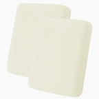 hyha Milk Silk Couch Cushion Covers, Sofa Covers for 2 Cushion Couch