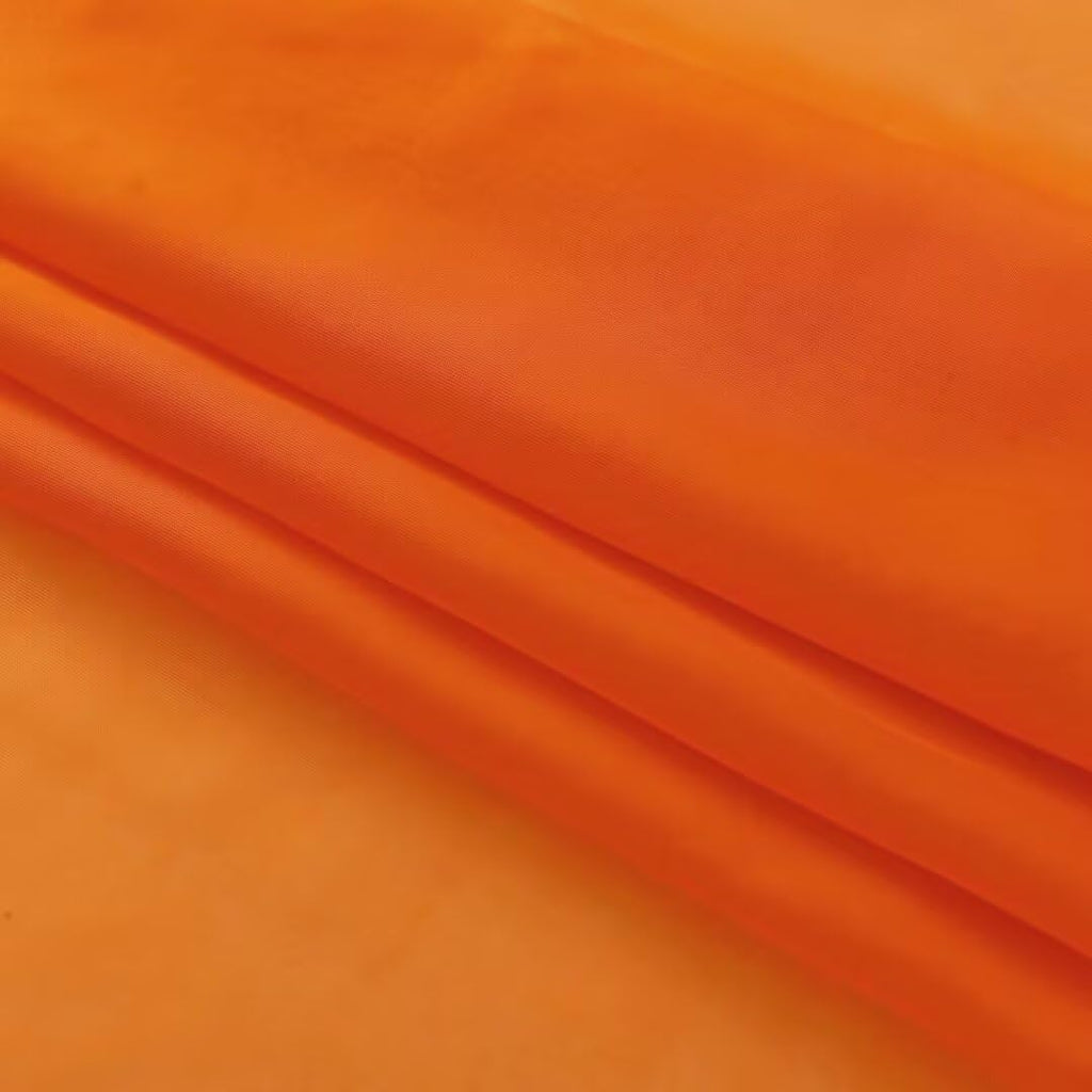 SpaceDresser Basic Rod Pocket Sheer Voile Window Curtain Panels White 1 Pair 2 Panels 38 Width 84 Inch Long for Kitchen Bedroom Children Living Room Yard(Orange,38 W x 84 L)