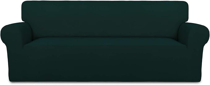 PureFit Stretch Oversized Couch Covers Fleece Sofa Slipcovers Deep Teal