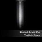 LEMOMO Blackout Curtains 66 x 72 Inch Long Frost Grey Curtains Set of 2 Panels Room Darkening Curtains for Bedroom and Living Room