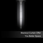 LEMOMO Blackout Curtains 66 x 72 Inch Long Frost Grey Curtains Set of 2 Panels Room Darkening Curtains for Bedroom and Living Room
