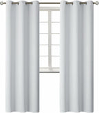 BGment Room Darkening Curtains 84 Inches Long - Grommet Thermal Insulated Drapes Window Treatment Curtains for Bedroom, 2 Panels, 42 x 84 Inch, Greyish White