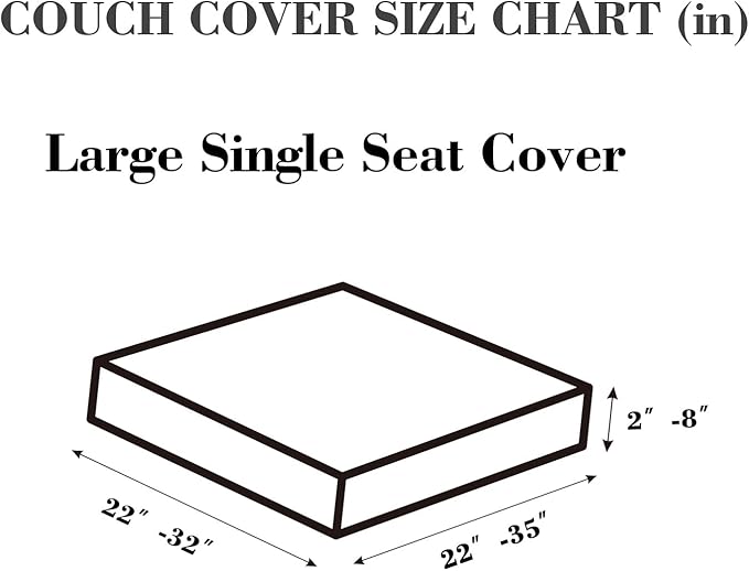 Sofa Covers Couch Covers for Sofa Pet Friendly Couch Cushion Covers Universal Sofa Covers Washable Stretch Slipcovers for Sectional Sofa (Texture Blue,Large Single Seat Cover)