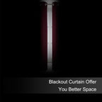 LEMOMO Blackout Curtains 66 x 54 Inch Long Burgundy Red Curtains Set of 2 Panels Room Darkening Curtains for Bedroom and Living Room