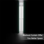 LEMOMO Blackout Curtains 66 x 72 Inch Long Dark Green Curtains Set of 2 Panels Room Darkening Curtains for Bedroom and Living Room