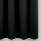 LEMOMO Blackout Curtains 66 x 72 Inch Long Black Curtains Set of 2 Panels Room Darkening Curtains for Bedroom and Living Room