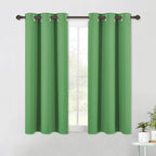 NICETOWN Blackout Curtain Panels for Bedroom, 2 Panels, W42 x L60 inches, Forest Green, Thermal Insulated Grommet Top Blackout Draperies and Drapes