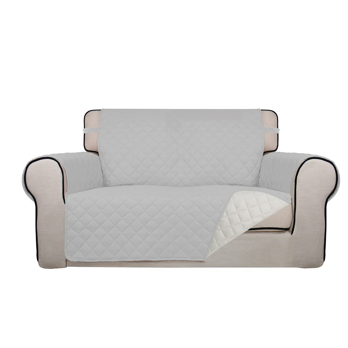 PureFit Reversible Quilted Couch Covers for Dogs Loveseat Sofa Cover 46.5”