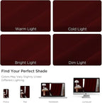 Joydeco Blackout Curtains for Bedroom 72 inch Long 2 Panels, Thermal Insulated Room Darkening Curtains with Grommets, Soft Window Drapes for Living Room (W52 x L72 Inch, Burgundy Red)
