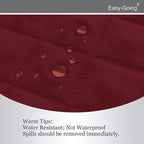 Easy-Going Reversible Couch Cover, Small Chair, Christmas Red/Ivory