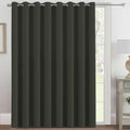 H.VERSAILTEX Blackout Patio Curtains 100 x 108 Inches for Sliding Door Extral Wide Blackout Curtain Panels Thermal Insulated Room Divider - Grommet Top, 9' Tall by 8.5' Wide - Olive