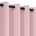 Yakamok Pink Room Darkening Window Curtains 52x36 Inch for Kitchen