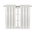 DWCN Blackout Curtains for Bedroom Living Room 52 x 54 Inch Long Ivory