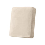 Taque Couch Cover Stretch Velvet Sofa Cushion Cover 1-Piece - Elastic Washable Slipcover for Seat or Backrest, Couch Seat Covers for Sofas (Cream)