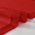 SpaceDresser Sheer Voile Window Treatment Rod Pocket Curtain Panels for Kitchen Bedroom Living Room Drapes Sunlight Filtering Privacy Semi Home Decor Assorted Colors Sizes (Christmas Red, 52 W x 90 L)