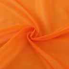 SpaceDresser Basic Rod Pocket Sheer Voile Window Curtain Panels Orange 1 Pair 2 Panels 52 Width 36 Inch Long for Kitchen Bedroom Children Living Room Yard（Orange, 52W x 36L）
