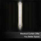 LEMOMO Blackout Curtains 66 x 54 Inch Long Beige Curtains Set of 2 Panels Room Darkening Curtains for Bedroom and Living Room