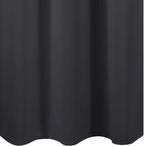 LEMOMO Dark Grey Blackout Curtains 42 x 54 Inch Length Set of 2 Panels Grommet Bedroom Curtains for Living Room