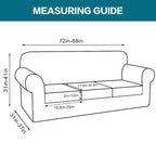 Turquoize 4 Piece Sofa Covers for 3 Cushion Couch Sofa Slipcover Soft Couch Cover for Dogs-Washable Sofa Furniture Covers with 3 Individual Cushion Covers,Jacquard Fabric(3 Cushion Sofa, Burgundy)