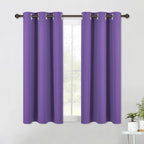 NICETOWN Blackout Curtains & Drapes for Bedroom, Lilac Purple, W34 x L48, Set of 2, Triple Weave Grommet Top Thermal Insulated Light Blocking Panels for Bathroom/Living Room