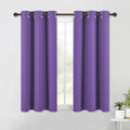 NICETOWN Blackout Curtains & Drapes for Bedroom, Lilac Purple, W34 x L48, Set of 2, Triple Weave Grommet Top Thermal Insulated Light Blocking Panels for Bathroom/Living Room