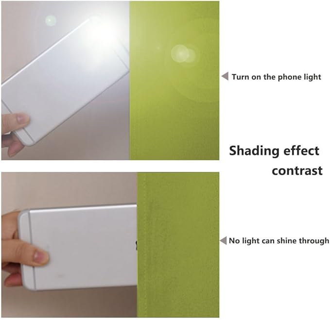 NICETOWN Extra Long Truly Blackout Drapes for Hall and Villa, 46" Width Each Panel, 45" Length, Fresh Green, 2 Pieces, 100% Blackout Window Curtain Panels with Black Lined for Night Shift Worker