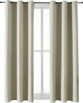 ChrisDowa Room Darkening Curtains for Bedroom and Living Room 45 Inch Long