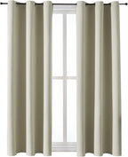ChrisDowa Room Darkening Curtains for Bedroom and Living Room 45 Inch Long