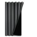 Yakamok Dark Grey Blackout Patio Door Curtain Panels W100 x L108, 1 Panel