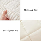 Couch Cover for Dogs Washable, Fuzzy Pet Couch Covers for 3 Cushion Sofa Pet Friendly, Non Slip Sofa Cover (White, 23.6" x 47"/60 x 120cm)