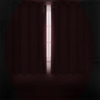 LEMOMO Red Thermal Blackout Curtains/52 x 54 Inch/Set of 2 Panels Room Darkening Curtains for Bedroom