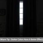 Yakamok 72 Inch Long Blackout Curtains for Bedroom, Thermal Insulated Room Darkening Black Curtains, Light Blocking Blackout Drapes for Living Room- 2 Panels, 42 Inch Width